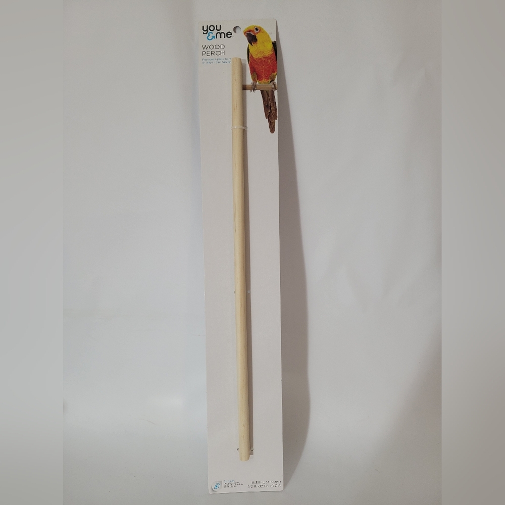 You & Me Bird Wood Perch 16.5in Long New